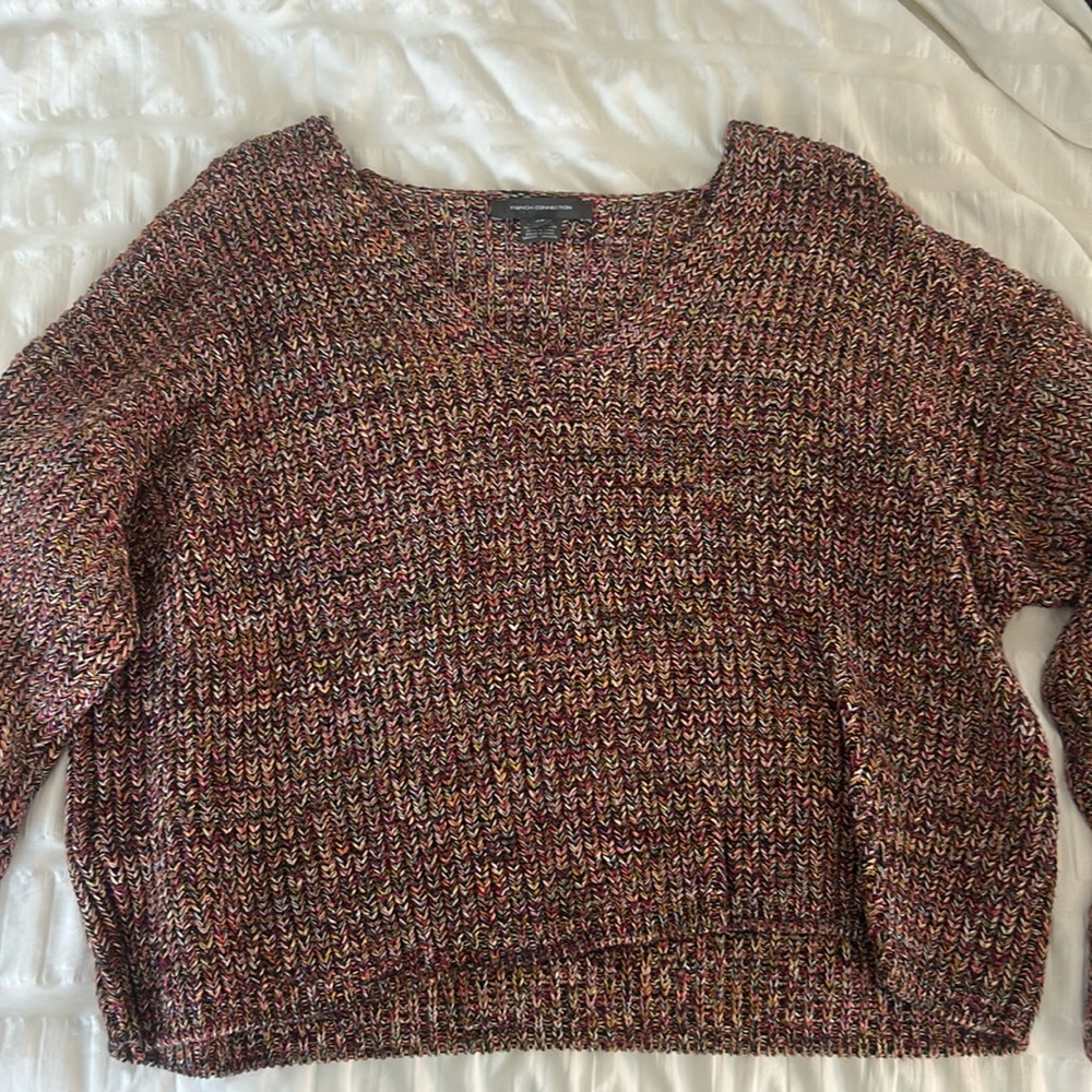 French connection colored knit sweater